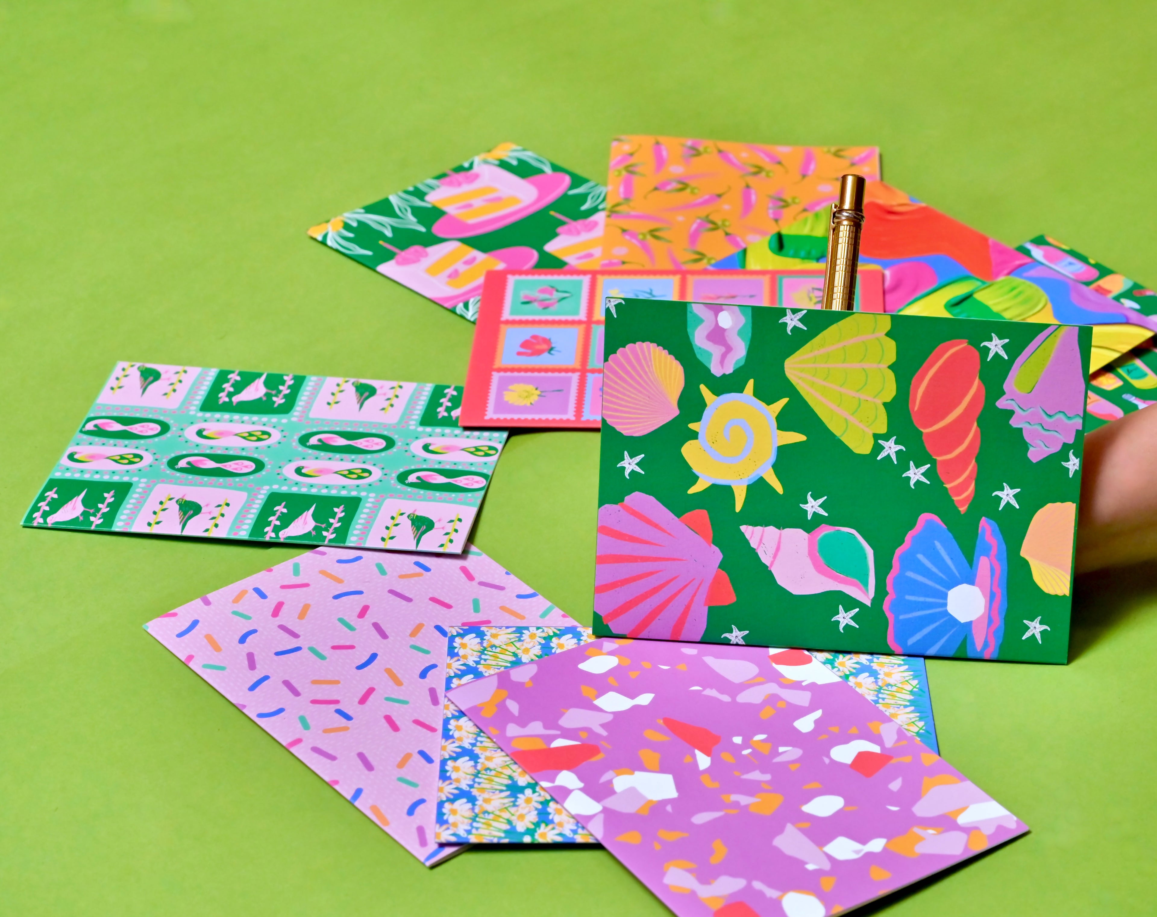 Glitter Ccrumb Greeting Cards